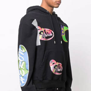 Sudaderas Casuales Extra Grandes para Hombre, Lisas, con Logotipo Personalizado, Impresión Personalizada, Estilo Hip Hop, Streetwear, Hombros Caídos, OEM - Product Image 3