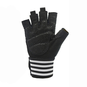 Professional Fingerless Gym Gloves with Integrated Wrist Support - Non-Slip Padded Weightlifting Gloves for Men & Women - Product Image 6