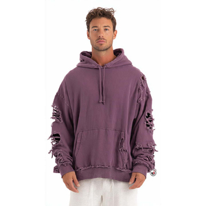เสื้อฮู้ดดี้ผู้ชายปักลาย Tackle Twill ผ้าฟอกสีแบบ Distressed พร้อมลายกราฟิกปัก - Product Image 3