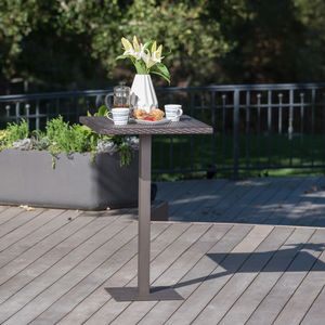 Tavolo da Bar Quadrato 26 Pollici in Rattan, Tavolo Unico ed Elegante per il Tuo Spazio - Product Image 4
