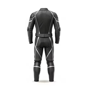 Vêtements de course moto personnalisés de qualité supérieure, respirants, imperméables et coupe-vent, combinaison de course blanche et noire de haute qualité, fabriquée au Pakistan - Product Image 4