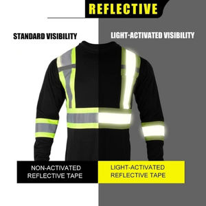 Camisetas de Alta Visibilidad con Impresión Digital de Alta Calidad al por Mayor, Ropa de Seguridad Reflectante Personalizable, Transpirable y a Precio Económico para Hombre - Product Image 3