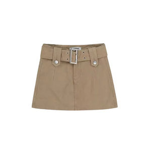 กระโปรงยีนส์เอวสูงขายส่งสำหรับฤดูร้อน กระโปรงผู้หญิงผ้าฝ้าย กระโปรงยีนส์ยาวแบบใหม่สำหรับฤดูร้อน - Product Image 2