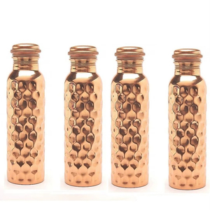 ขวดน้ำทองแดงแท้ ดีท็อกซ์ บำรุงร่างกาย ตามหลักอายุรเวท ใช้ซ้ำได้ เป็นมิตรต่อสิ่งแวดล้อม ป้องกันการรั่วซึม เหมาะสำหรับการดูแลสุขภาพ ใช้ได้ทุกวัน - Product Image 1