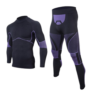 Ensemble de sport décontracté pour homme à compression, séchage rapide, sous-vêtement thermique, tenue de gym, logo personnalisé, respirant, survêtement d'entraînement - Product Image 1