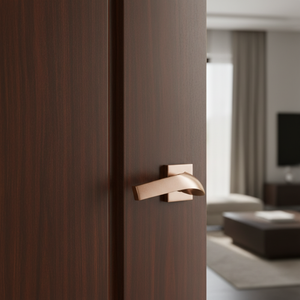 Heavy Duty Solid Brass Door <b>Handle</b> Lever Set with Mortise <b>Lock</b> | Luxury Interior Door Hardware for Home, Hotel & Office Doors - Product Image 3