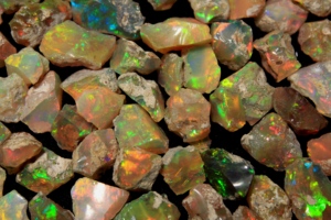 Ópalo Etíope Natural, Ópalo en Bruto, Ópalo Welo en Bruto, Ópalo Multicolor, Piedra de Nacimiento de Octubre para la Fabricación de Joyas - Product Image 4