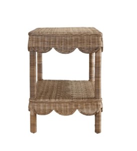 Handwoven Wicker Rattan <b>Table</b> Boho Coastal Nightstand End <b>Table</b> for Living Room Bedroom <b>Small</b> Space Furniture from Vietnam - Product Image 2