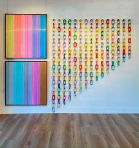 Adornos de Pared con Cadena Personalizados, Hechos a Mano, Decoración Colgante para el Hogar, Eslabones de Cadena de Resina, Boda - Product Image 5