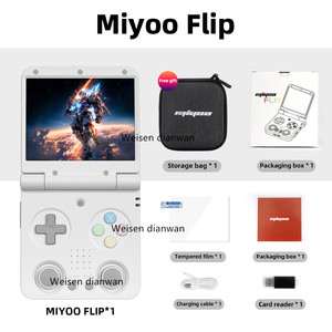 <span class=keywords><strong>Consola</strong></span> de Juegos Portátil Plegable Inteligente <span class=keywords><strong>Miyoo</strong></span> Flip <span class=keywords><strong>V2</strong></span> de 3.5 Pulgadas, Compatible con Proyección de Pantalla, Juego en Línea para 2 Jugadores - Product Image 6