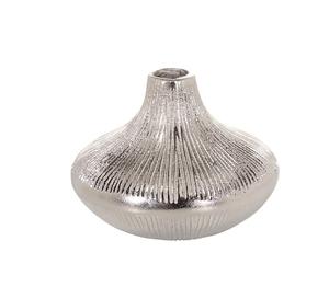 Modern <b>Table</b> Accessories Centerpiece Vase Decorative Metal Flower Pot Home Decor Items Handmade Aluminium Gold/Silver Artificial - Product Image 2