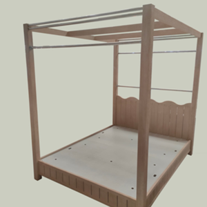 Cama Literas de Madera Minimalista Moderna con Diseño de Estructura de Cabana - Product Image 2