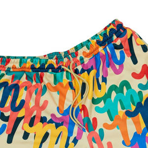 Men's Custom All Over Sublimation Print <b>Mesh</b> Shorts Colorful Pattern Polyester Streetwear Men Active Gym Training Beach Shorts - Product Image 3