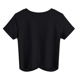 Ropa de Mujer al por Mayor, Boutique de Verano 2025, Top Corto de Manga Corta con Estampado de Letras, Camisetas para Mujer - Product Image 5