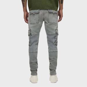 Jeans déchirés extensibles respirants coupe droite OEM pour hommes, pantalon en denim slim à boutons toutes saisons - Product Image 2