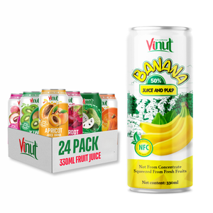 Boisson de jus de banane 330ml, sans sucre, OEM/ODM, marque privée, prix d'usine, échantillon gratuit Vietnam Fabricant - Product Image 1