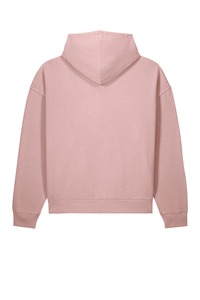 Vente en gros de sweats à capuche surdimensionnés pour hommes avec logo personnalisé, de haute qualité, en molleton rose délavé, avec poche kangourou, vêtements streetwear - Product Image 4