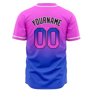 Maillot de baseball personnalisé, sublimation, tenue d'équipe, col en V, logo personnalisé, nom, numéro, fournisseur USA - Product Image 4