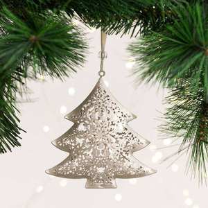 Cadeau de Noël artisanal, ornement rustique pour les fêtes, décoration de Noël traditionnelle, accessoire de décoration de Noël pour la maison, décoration de Noël suspendue - Product Image 4