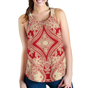 Women's Floral Pattern <b>Tank</b> <b>Top</b> Scoop Neck Breathable <b>Knitted</b> Polyester Casual Style Regular Length Embroidery & Feathers - Product Image 2