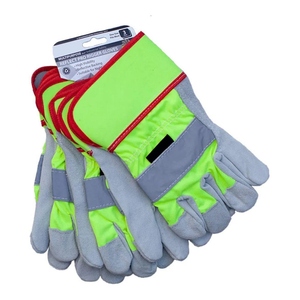 Guantes de Trabajo de Alta Visibilidad Reflect Pro Rigger, Guantes de Protección Industrial de Cuero Vacuno de Primera Calidad - Product Image 6