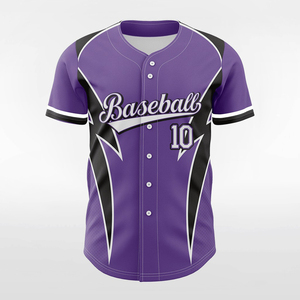 Maillot de baseball américain 2025 – Qualité supérieure, couleurs unies, respirant, séchage rapide, 100 % polyester, design personnalisé, col en V - Product Image 1