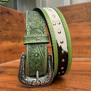 Customized Top Selling Hand <b>Tooled</b> <b>Leather</b> Cowhide Men <b>Belt</b> Genuine <b>Leather</b> <b>Belt</b> Business Suit Luxury Designer Adjustable <b>Belt</b> - Product Image 2