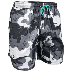 Pantalones cortos de algodón 100% para hombre, con cintura elástica, estilo llamativo, estampados, de longitud regular, para verano, informales, con bolsillos. - Product Image 3