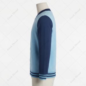 customized Spelman college VARSITY STRIPED ARM <b>CARDIGAN</b> V-neck <b>Cardigan</b> Chenille Embroidery Long Sleeve Regular Fit Winter - Product Image 3