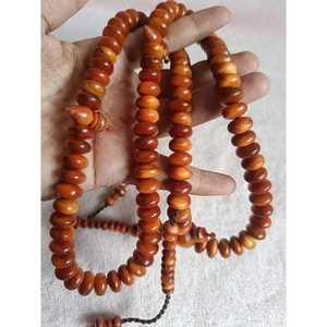 Chapelet artisanal en bois de rose écologique poli pour la prière religieuse, Tasbih pour la prière islamique quotidienne, Zikr, Dhikr, Maison - Product Image 1
