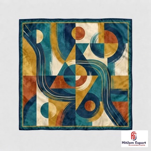 Custom Printed Square Tassel <b>Scarf</b> High Quality Soft Lightweight OEM ODM Manufacturer Socotra Custom Fabric Products - Product Image 1