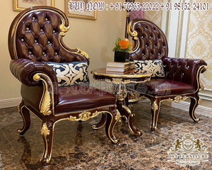 Chaise fantaisie design en bois de teck pour chambre à coucher Chaises élégantes sculptées à la main pour la maison Chaises longues en bois élégantes aux prix de gros - Product Image 5