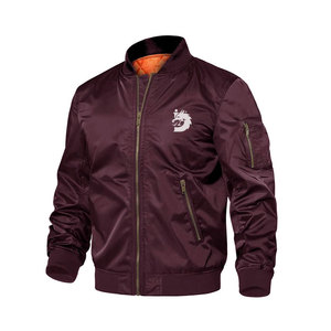 Chaqueta Bomber para Hombre, Estilo Moderno 2026, Invierno, Cálida, Casual, Cuello Alto, Cierre Frontal, Ecológica, Hecha a Medida, Venta al Por Mayor, Alta Calidad - Product Image 1