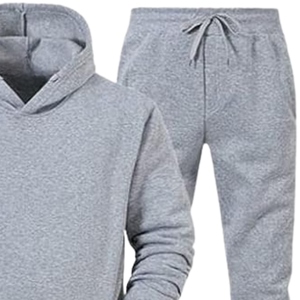 Ensemble de survêtement unisexe en molleton premium 100 % coton, chaud pour l'automne, avec sweat à capuche et pantalon de jogging, idéal pour le sport et les loisirs, personnalisable OEM, vente en gros - Product Image 2