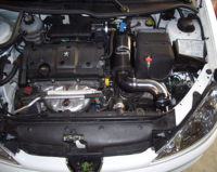 Kit d'admission d'air en fibre de carbone Simota CB-502 avec collier de serrage, certifié ISO9001, neuf, pour Peugeot 206 1.6 16V 2006-2010, garantie 12 mois, fabriqué à Taïwan