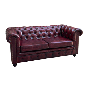 2024 Tốt Nhất Bán Cao Cấp Chất Lượng Oxford Màu Đỏ <span class=keywords><strong>Chesterfield</strong></span> 2 Chỗ Ngồi Da Sofa Cho Ăn Uống Và Phòng Khách Sử Dụng - Product Image 1