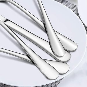 Ensemble de couverts en acier inoxydable poli miroir, ustensiles de cuisine durables, fourchette, couteau, cuillère, compatibles lave-vaisselle (Rose Gold 4) - Product Image 4