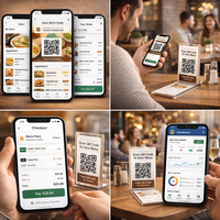 Application mobile avancée de commande par QR code avec accès Internet, serveur réseau Linux/Mac, restauration sans contact et gestion des stocks en temps réel