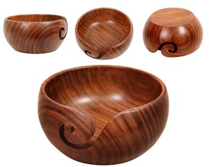 Bol à Fil en Bois de Haute Qualité, Taille Personnalisée, Fait Main, Écologique, Support Multifonctionnel pour Fil à Crocheter – En Promotion - Product Image 3