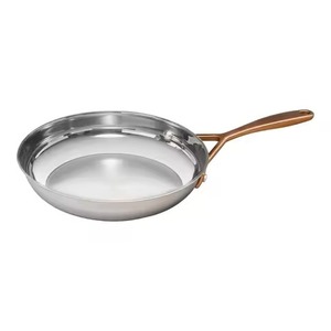 Everyday Use Tough Professional Tri Size Polished Stainless Steel Frying <b>Pan</b> Heavy Duty Cooking <b>Pan</b> Set For Restaurant Chefs - Product Image 5