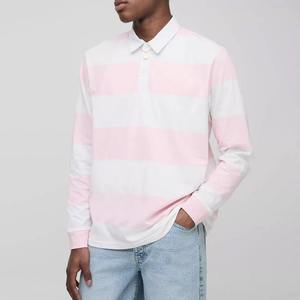 Polos de manga larga para hombre de alta calidad, 100% algodón, 350 GSM, diseño liso, corte regular, transpirables, para equipo. - Product Image 1