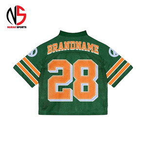 ผู้ผลิตเสื้อฟุตบอลวินเทจ NURAK แบบสั่งทำพิเศษ ฝรั่งเศส เสื้อถักตาข่ายคอวีทรงโอเวอร์ไซส์ เสื้อฟุตบอลตาข่ายทรงบ็อกซี่สำหรับผู้ชาย ปี 2026 - Product Image 6