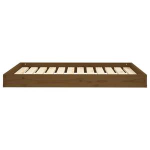 Cama para Perro de Madera de Pino Sólido Color Marrón Miel, Resistente, 40.0 X 29.1 X 3.5 Pulgadas, Camas Duraderas para Mascotas - Product Image 3