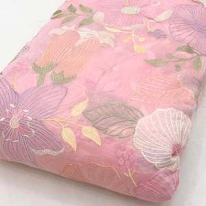 Malty embroidery fabric custom fancy textile fabric net fabric organza fabric for fashion garment wholesale export global supply - Product Image 4