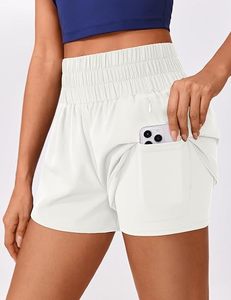 Shorts Deportivos de Secado Rápido para Mujer, Cintura Alta, 2 en 1, con Forro - Product Image 5
