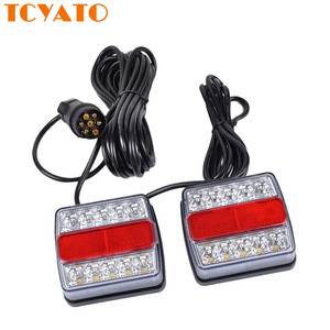 Bombillas LED TCYATO para Autos, Nuevas, con Enchufe de 12V, 16 LED, Kit Universal de Luces de Remolque, Luz Trasera/Intermitente/Señal de Giro, para Matrícula - Product Image 1