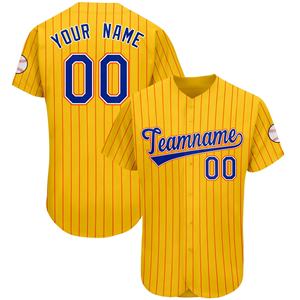 Maillot de baseball et de softball personnalisé, respirant, uniforme de softball, logo brodé, rayures, impression numérique, vêtements de softball sublimés - Product Image 3