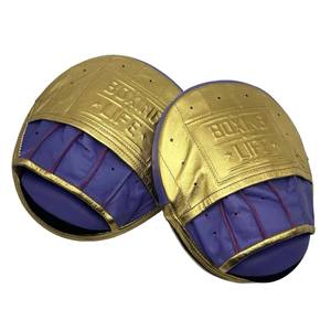 Top Quality New Design Custom Made Logo Printed Muay Thai Kickboxing Training <b>Focus</b> <b>Pads</b> Curved Padding Genuine Leather Unisex - Product Image 6