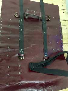 Sac de rangement pour couteaux en cuir, sac à couteaux de chef, sacs enrouleurs portables de haute qualité avec sangles de transport LKR-0370 - Product Image 5