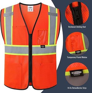 Chaleco de Trabajo de Alta Visibilidad para Hombre, Chaleco de Seguridad Reflectante de Alta Calidad - Product Image 1